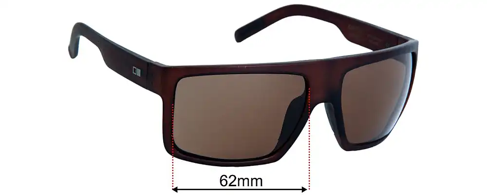 Verres De Rechange Pour Lunettes De Soleil Otis Road Trippin - 62mm De Large, 100% UV